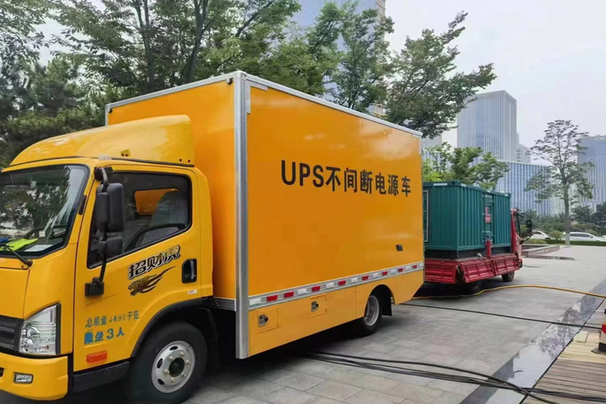 大祥发电机租赁施工现场
