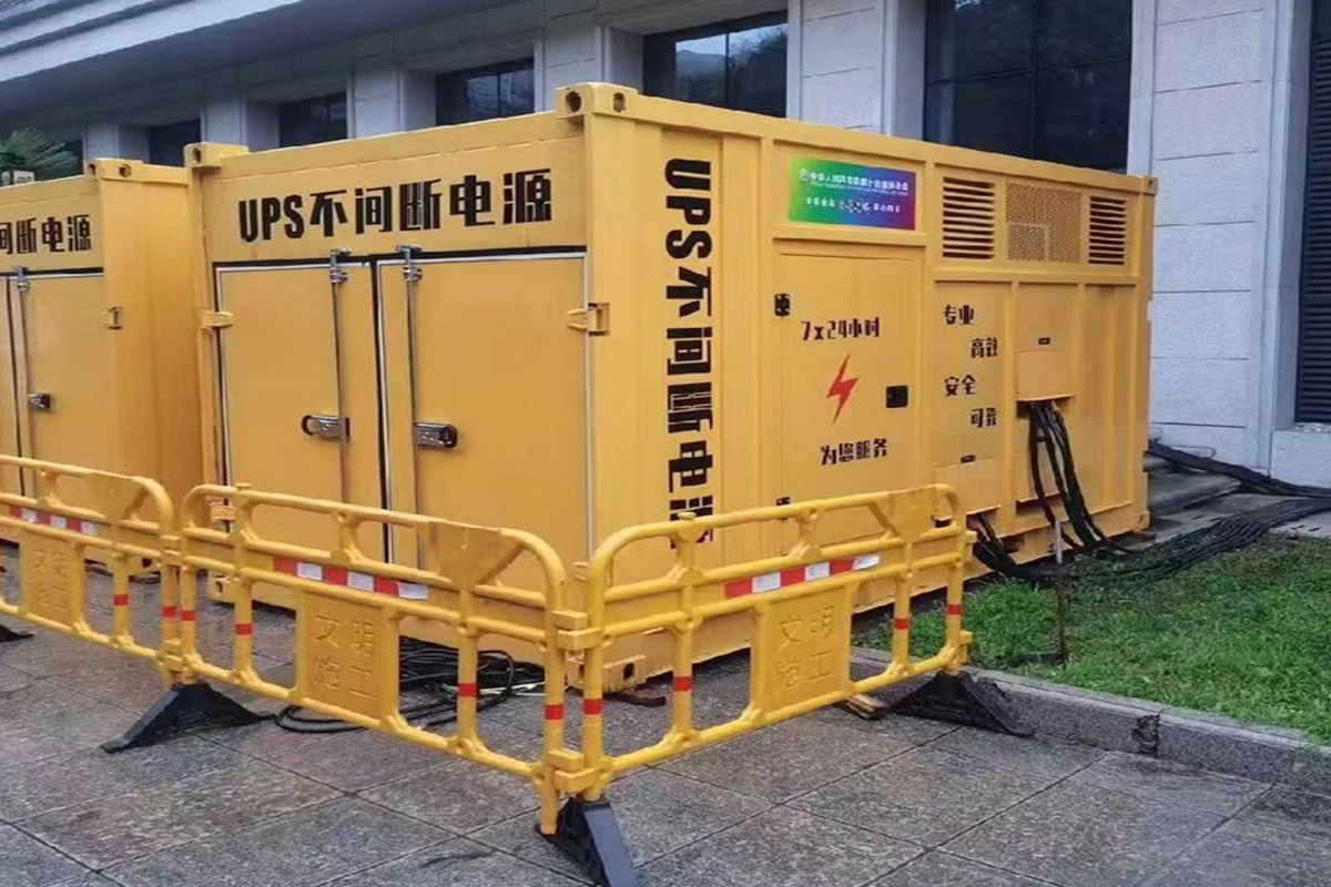 大祥发电机租赁施工现场