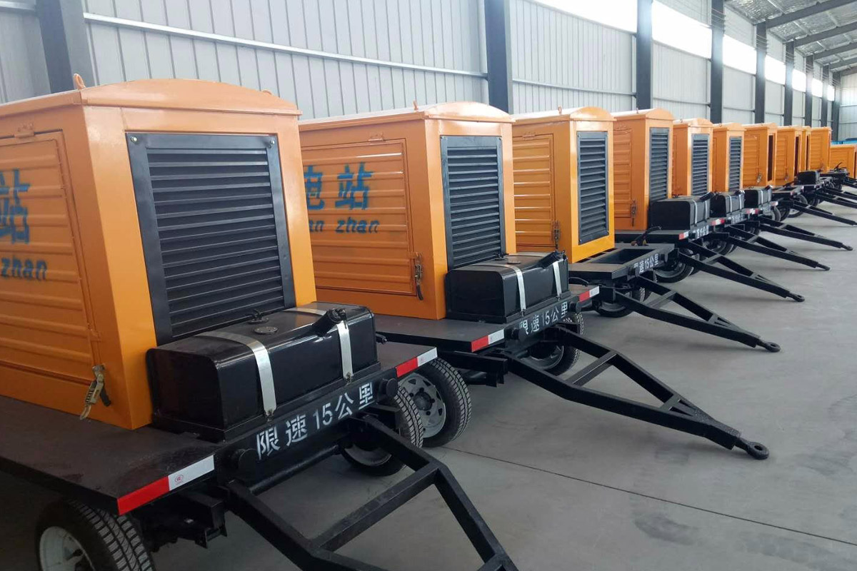 大祥发电机租赁施工现场